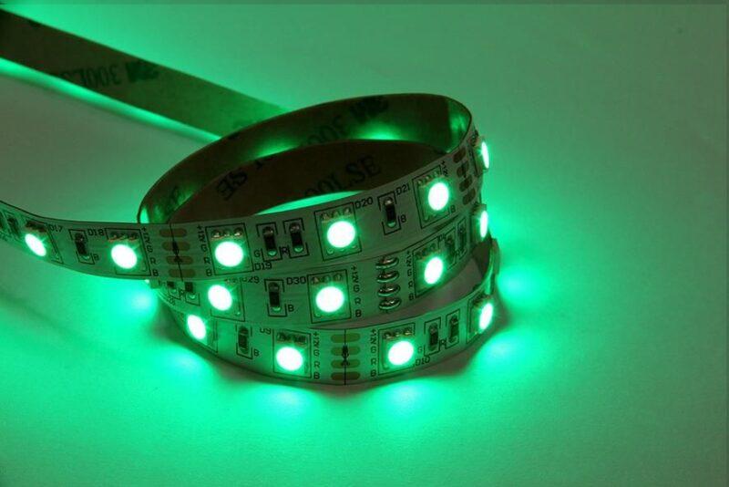 banda led smd5050 rgb ip20 5m 12v 60led m 144w m well ledstrgb 5050 126010d202 5 wl 1