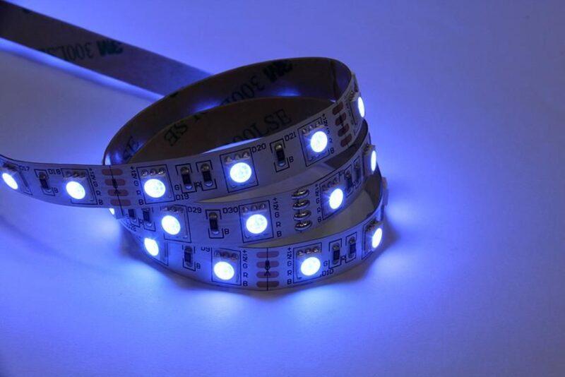 banda led smd5050 rgb ip20 5m 12v 60led m 144w m well ledstrgb 5050 126010d202 5 wl