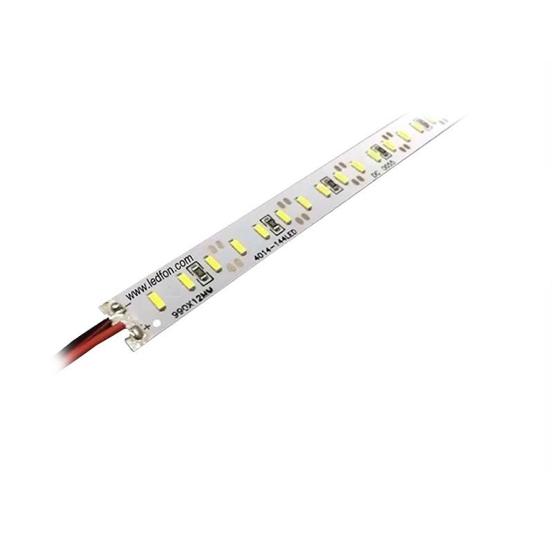 bara led 144 smd4014 1m 18w m 12v 3000k alb cald 1700lm 1buc v tac