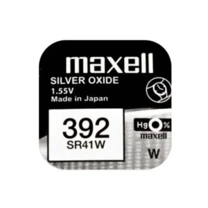 baterie ceas maxell sr41w v392 ag3 155v oxid de argint 1buc