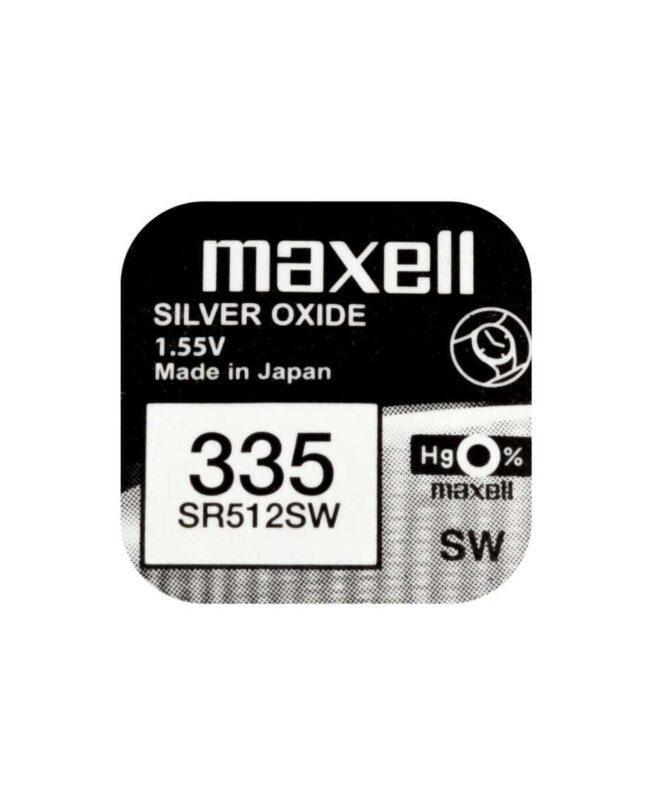 baterie ceas maxell sr512sw v335 155v oxid de argint 1buc