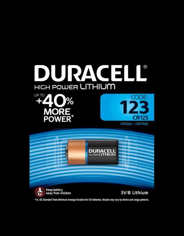 baterie duracell cr123 3v litiu 168x345mm