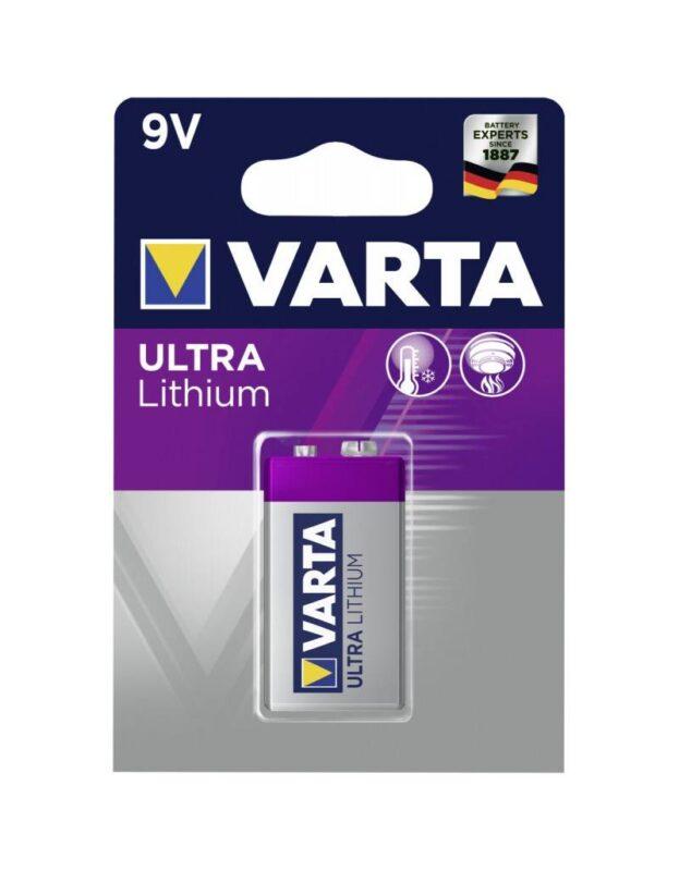 baterie litiu 9v varta ultra lithium 6122 blister 1buc