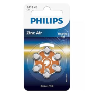baterii auditive za13 zinc air blister 6buc philips