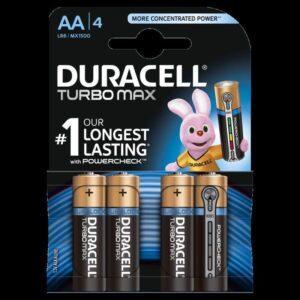 baterii duracell aa turbomax ultra alcaline lr6 blister 4buc