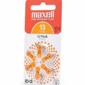 baterii pentru aparat auditiv maxell pr48 za13 6buc blister