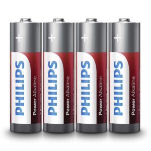 baterii power alkaline aa lr6 folie 4buc philips