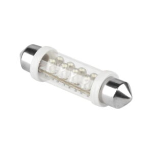 bec auto 12v t10 42mm 8led sv 85 lumina alba zar0078