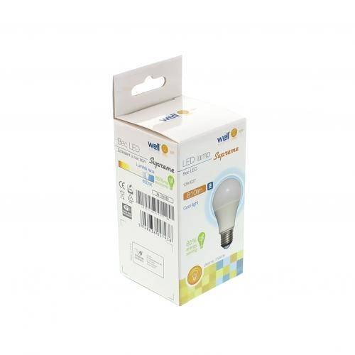 bec cu led a60 e27 10w 230v lumina rece supreme well 1