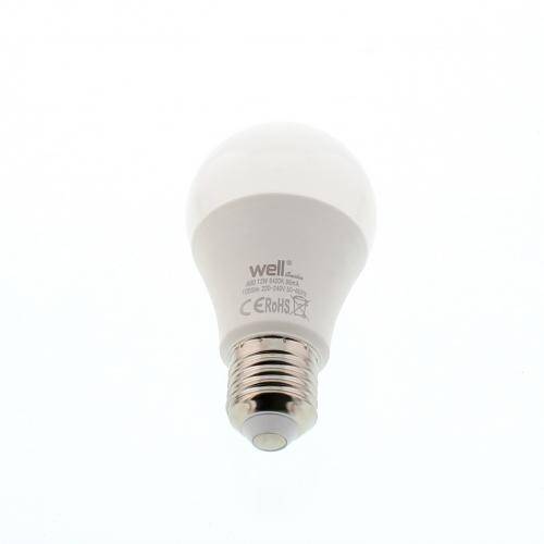bec cu led a60 e27 12w 230v 950lm lumina rece basic well 2