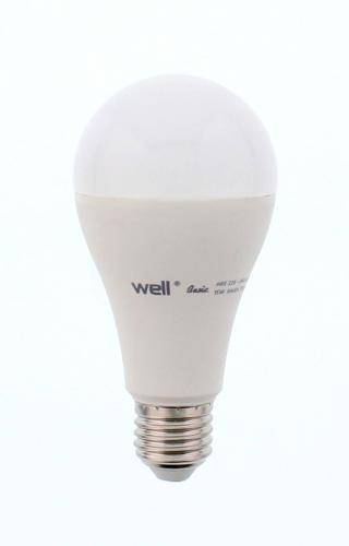 bec cu led a65 e27 15w 230v lumina calda basic well