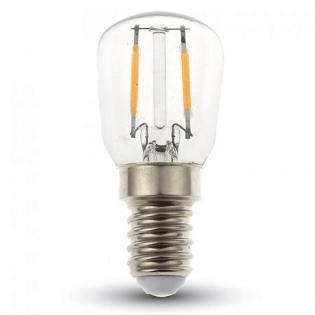 bec e14 st26 cu filament led 2w 6000k alb rece v tac