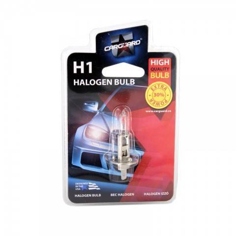 Bec halogen H1 55W +30% intensitate 12V Carguard