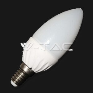 bec led 4w e14 220v lumanare alb v tac