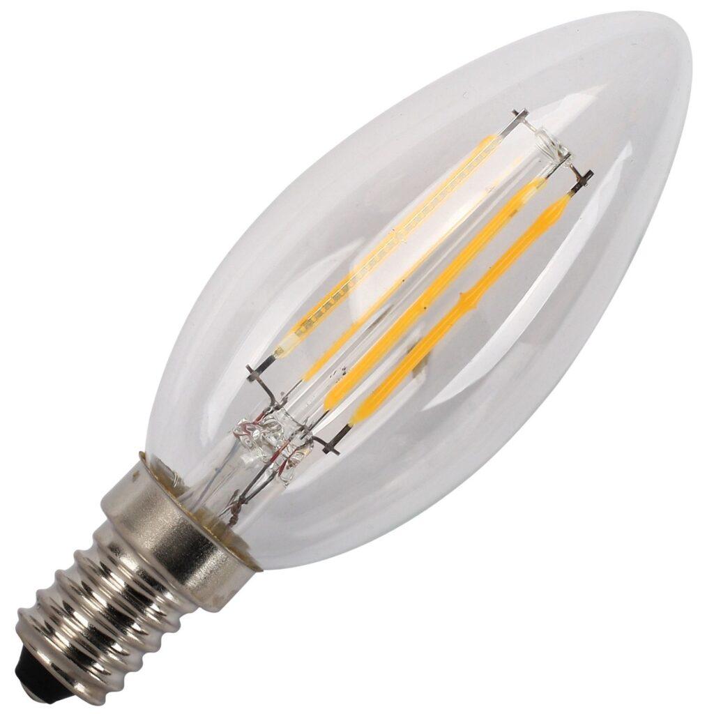bec led filament c35 e14 4w 230v lumina naturala well