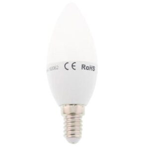 bec led lumanare e14 3w 230v lumina calda well