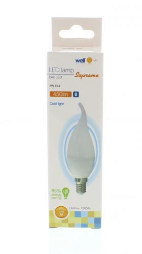 bec led lumanare e14 6w 230v lumina rece well 1