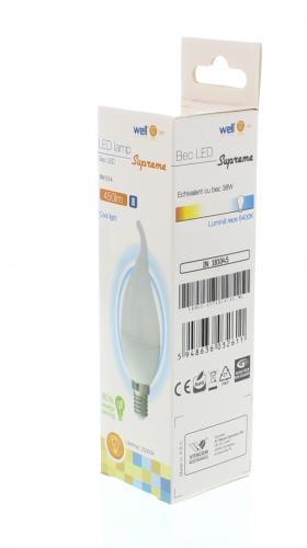bec led lumanare e14 6w 230v lumina rece well 2