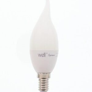 bec led lumanare e14 6w 230v lumina rece well