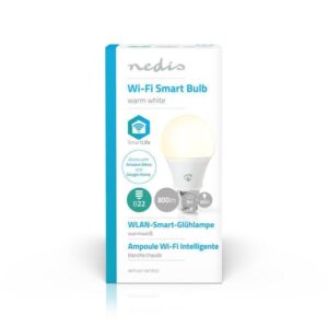 bec led smart wifi b22 9w 800lm alb cald 2700k nedis