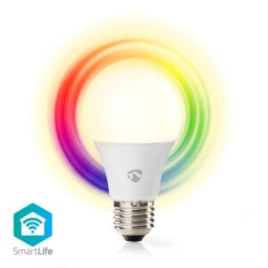 bec led smart wifi rgb lumina alba calda e27 6w 470lm nedis nedis