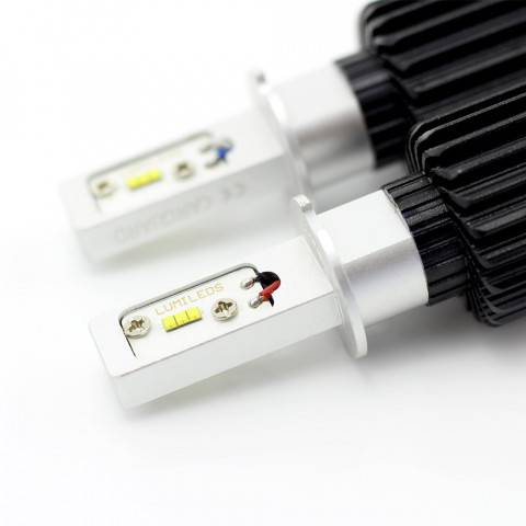 becuri far auto led h3 set 2buc 12 24v 4000lm lumina alba carguard 2