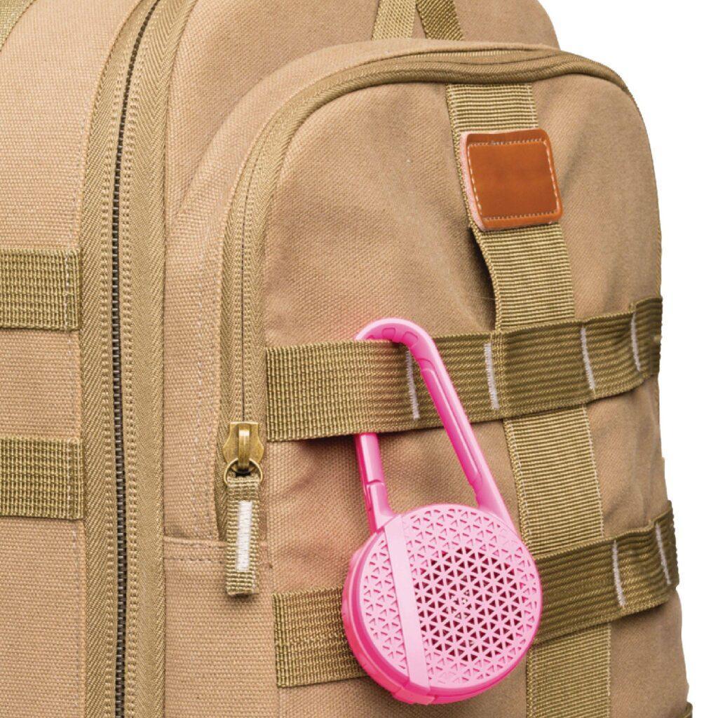 boxa bluetooth portabila cu clip pentru atasare 3w roz sweex 8