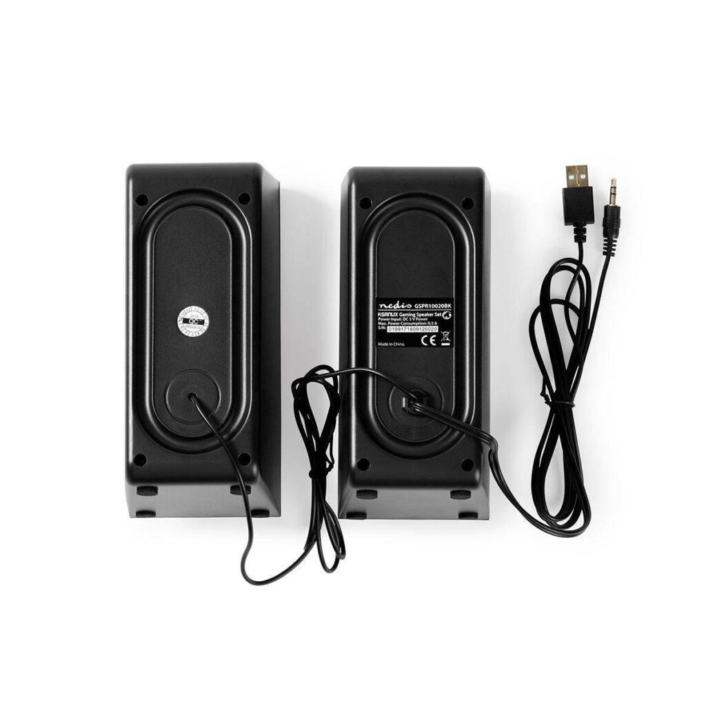 boxe gaming 20 alimentare usb jack 35 mm 18w nedis 2