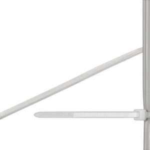 bride plastic transparente 200x26mm pentru exterior elematic 100buc set