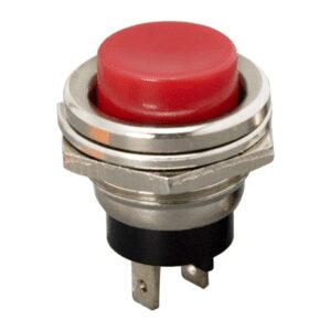 Buton 1 circuit 2A 250V OFF-ON fara retinere rosu 09065PI