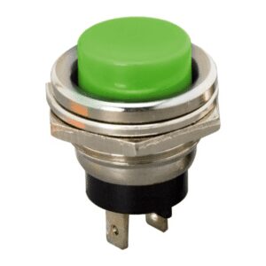 buton 1 circuit 2a 250v off on fara retinere verde 09065zo