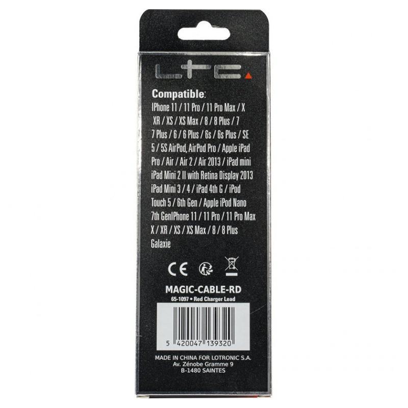 cablu 1m 3in1 usb type c iphone micro usb iluminat led rosu 4