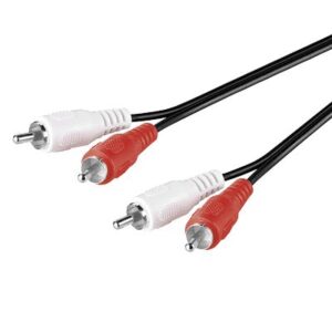 cablu 2x rca 25m ecranat cupru goobay