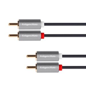 cablu 2x rca 2x rca 18m basic krugermatz