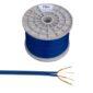 cablu 2x rca 4mm albastru cabletech kab0208