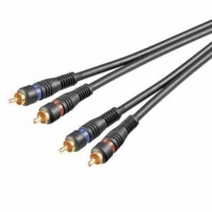 cablu 2x rca 5m ofc dublu ecranat goobay
