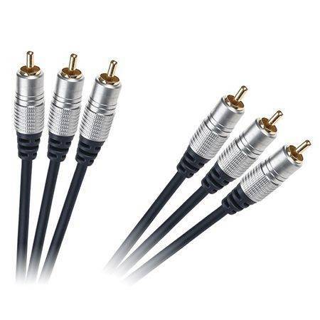 cablu 3x rca 3x rca 15m gold profesional 1