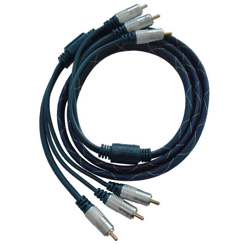 cablu 3x rca 3x rca 15m gold profesional