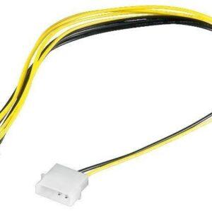 cablu adaptor alimentare 525 tata la eps 8 pini 28cm pentru alimentare placa de baza goobay