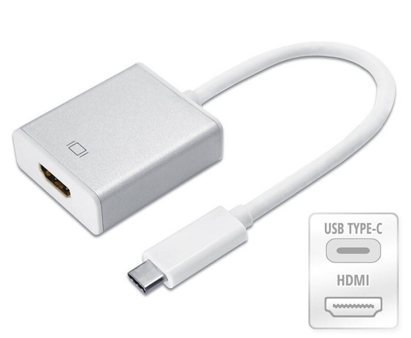 cablu adaptor convertor semnal de la usb type c 31 tata la hdmi a mama full hd 1920x1080p
