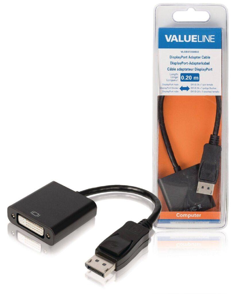 cablu adaptor displayport la dvi d 241 mama 02m valueline