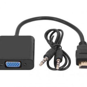 cablu adaptor hdmi la vga mama jack 35 mm stereo audio well