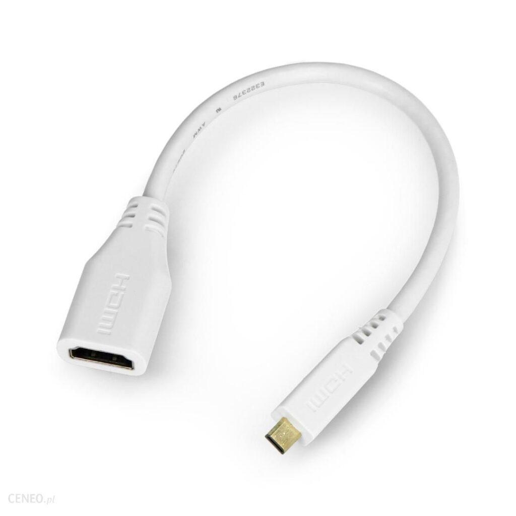 cablu adaptor hdmi mama micro hdmi tata 0235m alb raspberry 789rp 19040302