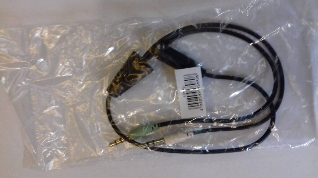 cablu adaptor jack 4 pini 35 mm mama la 2x 35 mm tata 20cm sau 40cm goobay 1 scaled