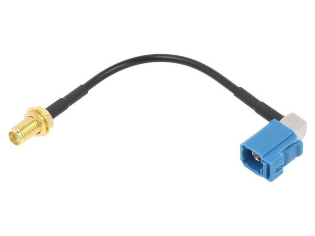 cablu adaptor mama fakra sma mama in unghi drept 10 cm jc antenna adant006 2
