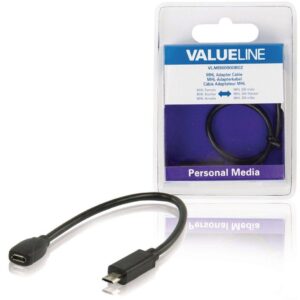 cablu adaptor mhl mama mhl siii tata micro usb 11 pini 02m negru valueline scaled