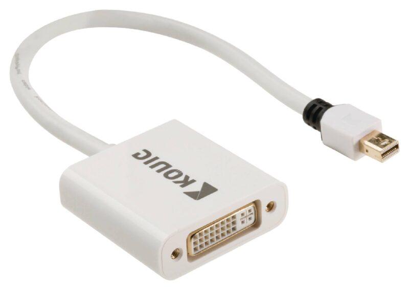 cablu adaptor mini displayport tata dvi i 245 mama 02m alb konig 2