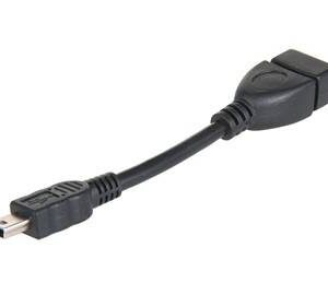 cablu adaptor otg miniusb usb mama 275cm case de marcat tablete telefoane smart