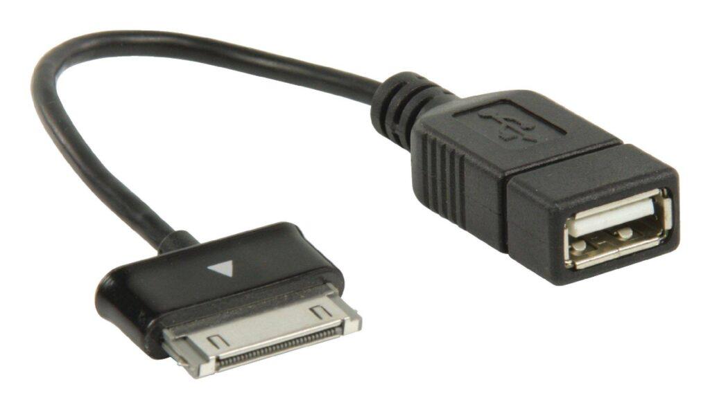 cablu adaptor otg usb a samsung 30 pini 02m valueline 1
