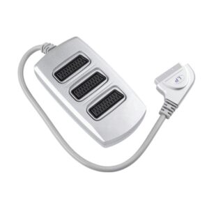cablu adaptor scart box cu 3 cai scart 21 pini mama